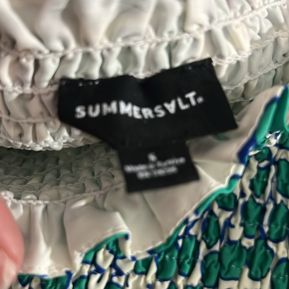 Summersalt Blue Sleeveless Square Neck Sundress - Picture 4 of 6